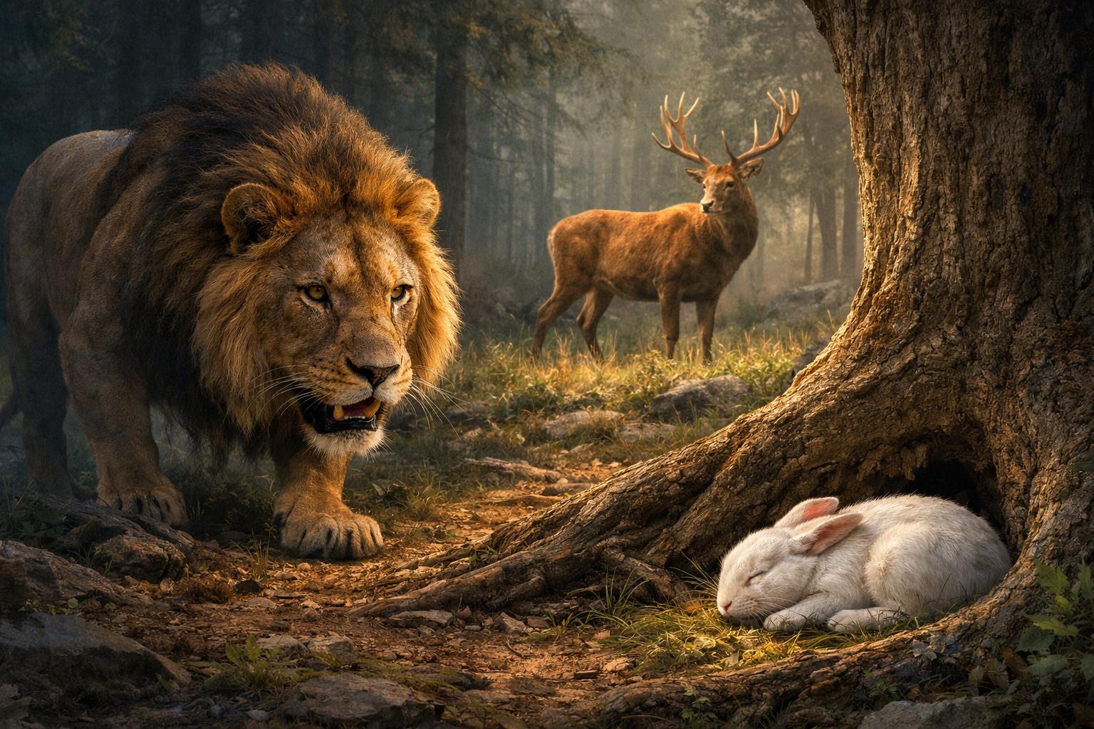 അത്യാഗ്രഹിയായ സിംഹം