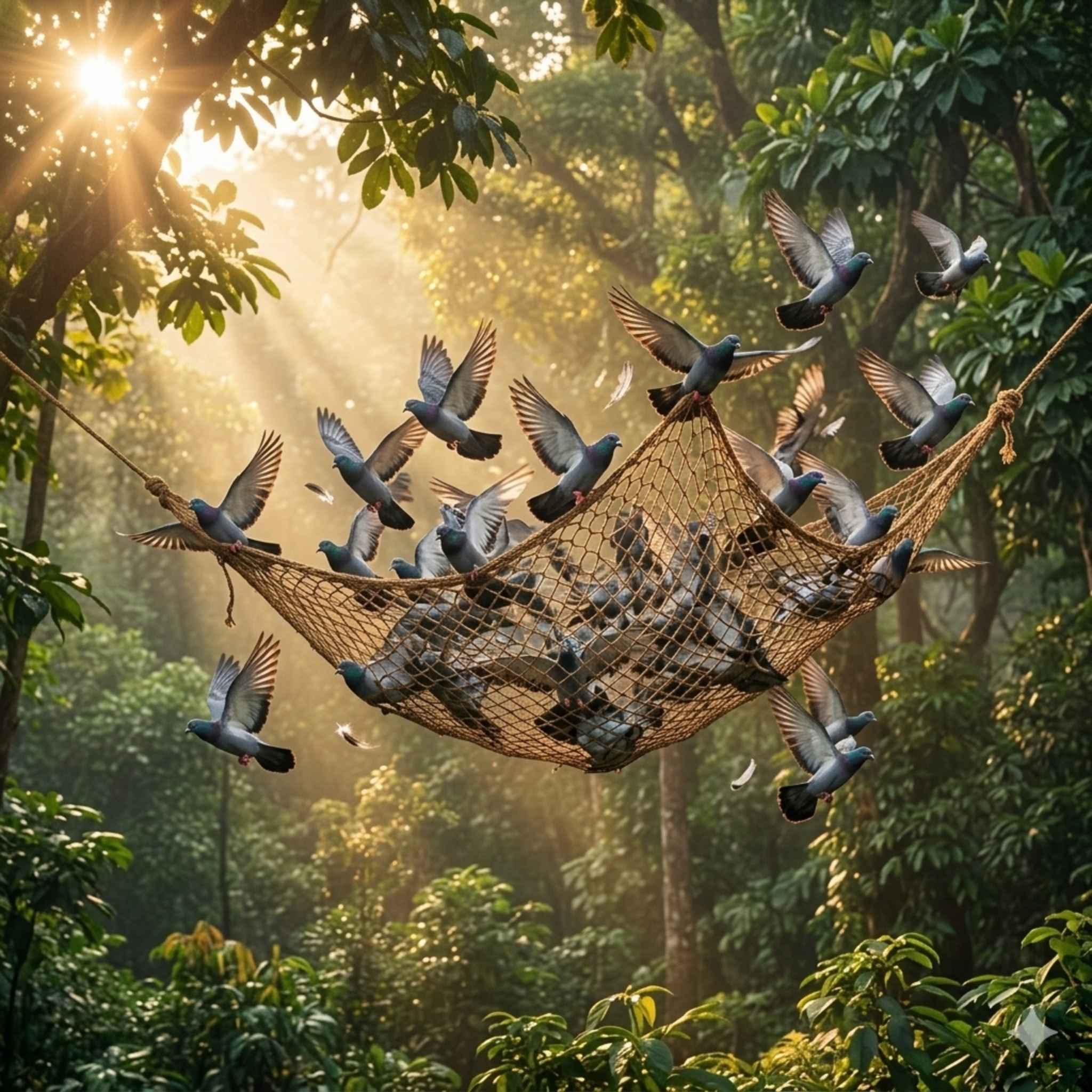 The Hunter and the Pigeons